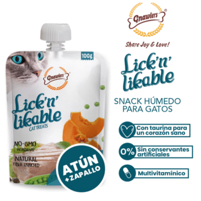 Snack húmedo para gatos - Atún & Zapallo