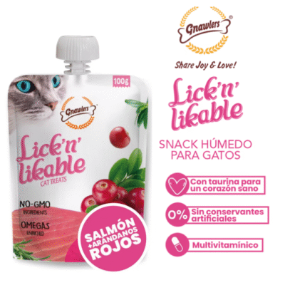 Snack húmedo para gatos - Salmón & Arándanos