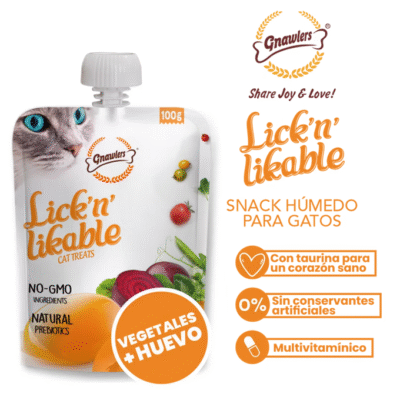 Snack húmedo para gatos - Vegetales & Huevo