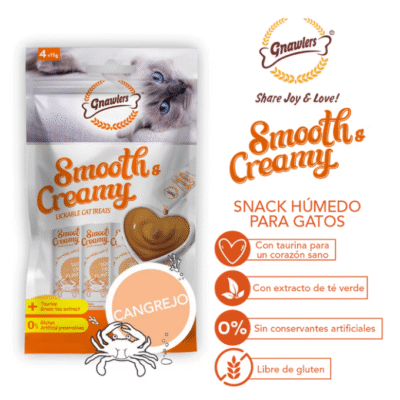 Snack húmedo para gatos - Cangrejo 4x15g