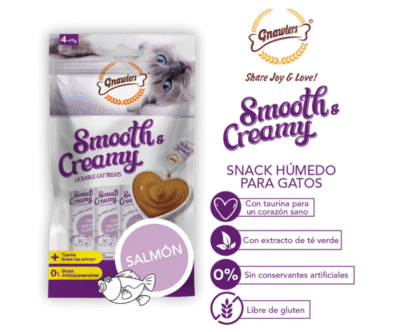 Gnawlers Smooth & Creamy Salmón 4 x 15 gr