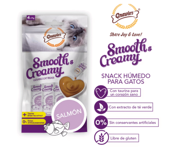 Snack húmedo para gatos - Salmón 4x15g