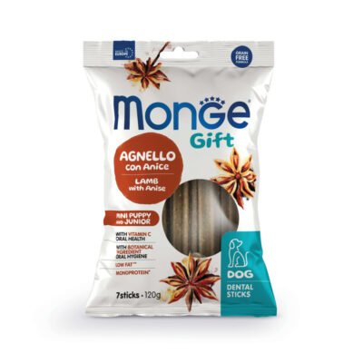 Monge Gift Dental Sticks Mini Puppy Dog (Cordero+Anís) 120g