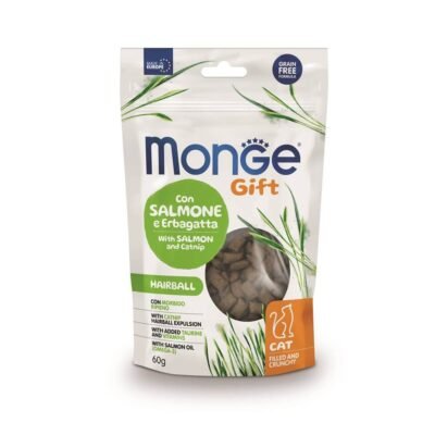 Monge Gift Filled And Crunchy Hairball Cat (Salmón+Catnip)