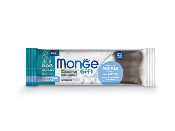 monge-gift-meat-bars-puppy-dog-cerdoleche-40g Cachorros, Barritas de carne - Cerdo & Leche 40g