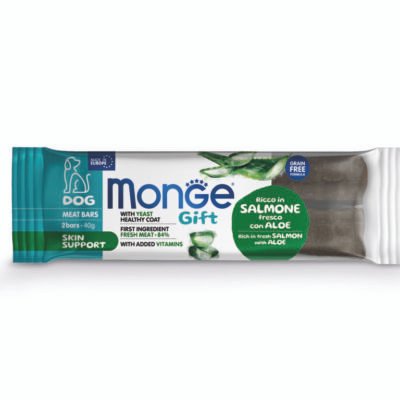 Apoyo a la piel, Barritas de carne - Salmón & Aloe 40g