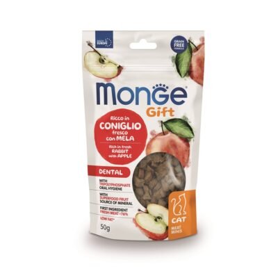 Monge Gift Meat Minis Dental Cat (Conejo+Manzana)