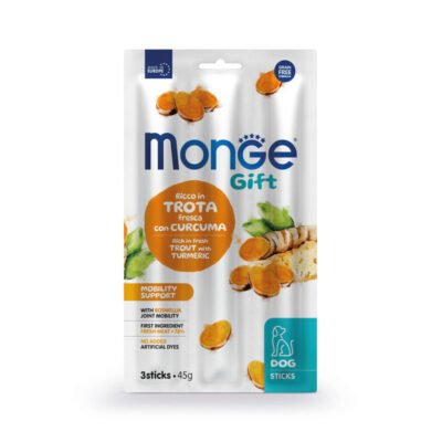 Monge Gift Sticks Mobility Support Dog (Trucha+Cúrcuma) 45g