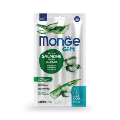 Monge Gift Sticks Skin Support Dog (Salmón+Aloe) 45g