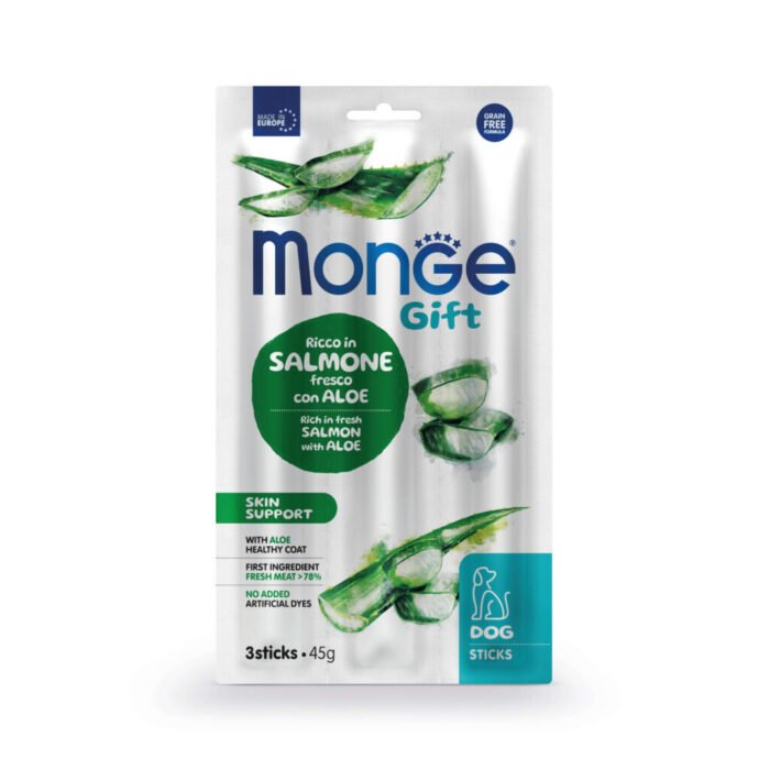 Monge Gift Sticks Skin Support Dog (Salmón+Aloe) 45g