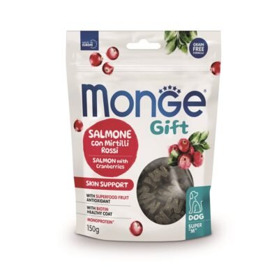 Monge Gift Super "M" Skin Support Dog (Salmon+Arandanos) 150g