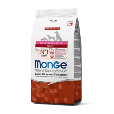 Monge NSP Adult XS Cordero, Arroz y Papa 2.5kg