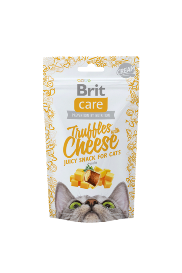 brit-care-cat-snack-truffles-cheese-50g Gatito & Adulto – Trufas & Queso 50g