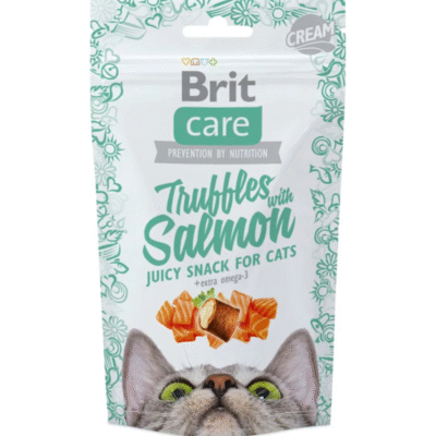 brit-care-cat-snack-truffles-salmon-50g Gatito & Adulto – Trufas & Salmón 50g