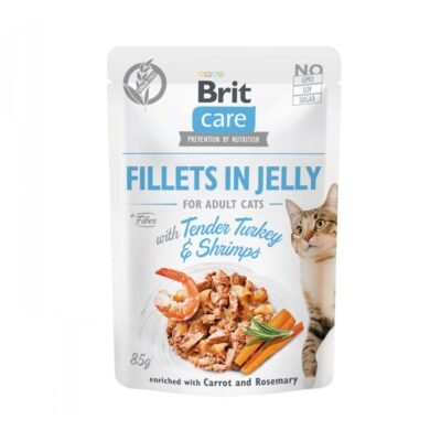 Adulto – Filetes de Pavo & Camarón en gelatina 85g