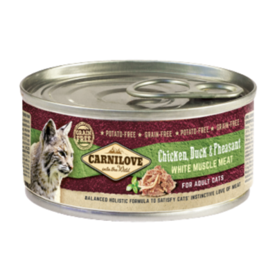 carnilove-can-chicken-duck-pheasant-for-adult-cats-100g-1 Adulto – Pollo, Pato & Faisán 100g