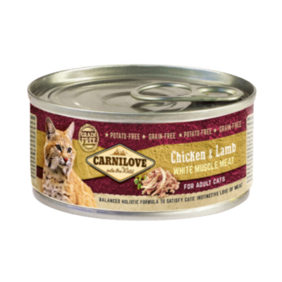 carnilove-can-chicken-lamb-for-adult-cats-100g-1 Adulto – Pollo & Cordero 100g