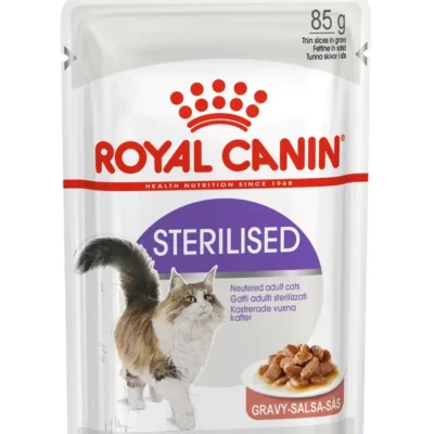 Comida húmeda en salsa, Adulto Esterilizado – Carne 85g