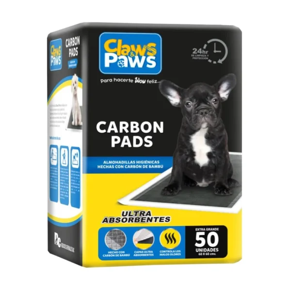 Paños de Entrenamiento Carbón Activado, 60 x 60cm - 50uds