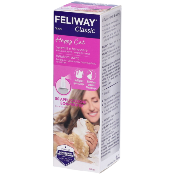 feliway-classic-60ml Anti estrés en spray, 50 usos - 60ml