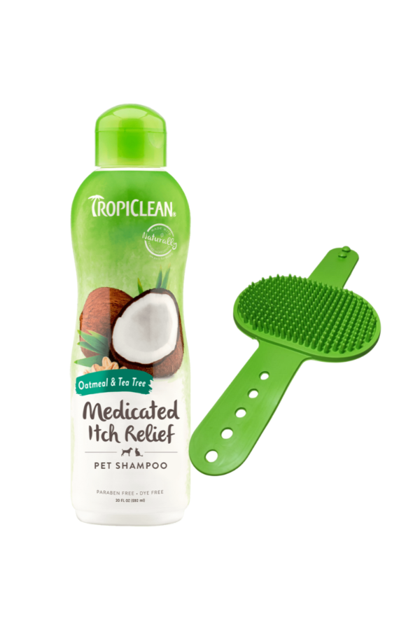 Shampoo Medicado de Avena & Té + Cepillo - 592ml