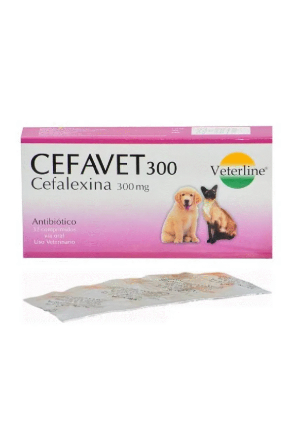 Cefavet 300, Antibiótico - 1 blíster(8tab)