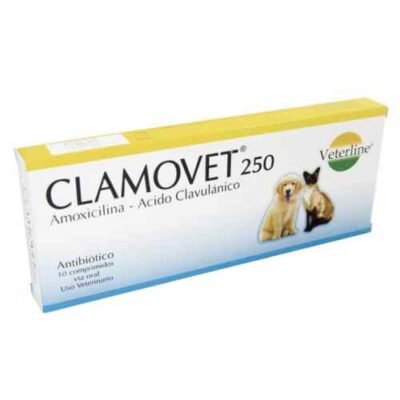Clamovet 250, Antibiótico - 1 caja(10tab)