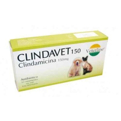 clindavet-150-antibiotico-1-blister8tab Antibiótico - 1 blíster(8tab)