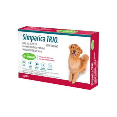 Simparica TRIO 20 a 40kg, 3tab - 48mg