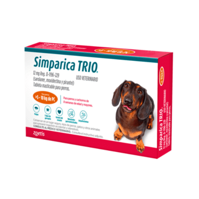 Simparica TRIO 5 a 10kg, 3tab - 12mg