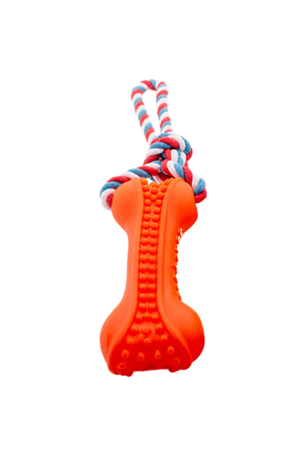cuerda-con-hueso-de-goma-chillon-naranja-o Cuerda con Hueso de Goma Chillón