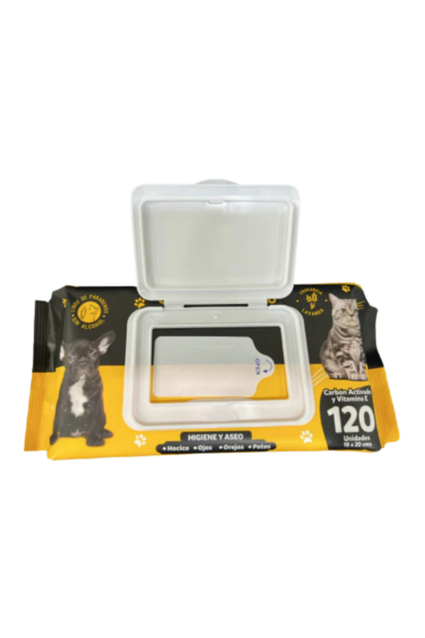 Toallitas Húmedas Carbón + Vitamina E - 120uds