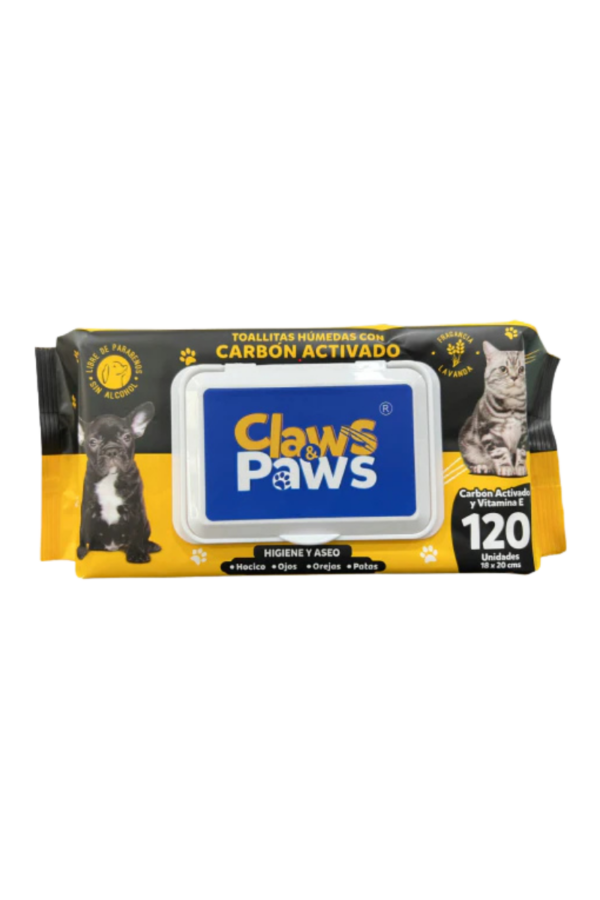 Toallitas Húmedas Carbón + Vitamina E - 120uds