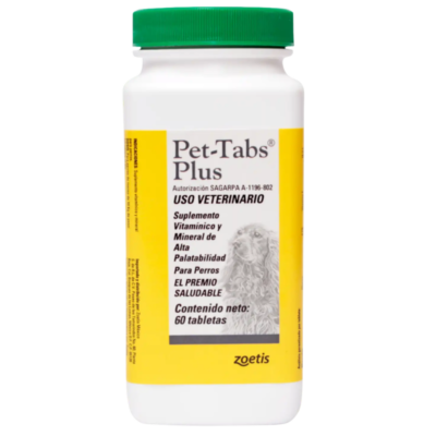 zoetis-pet-tab-plus-60 Pet-Tabs Plus - Suplemento Vitamínico