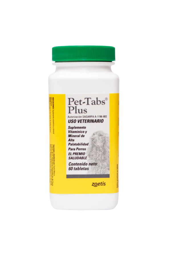 zoetis-pet-tab-plus-60 Pet-Tabs Plus - Suplemento Vitamínico