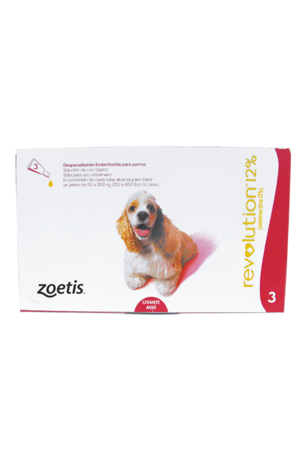 zoetis-revolution-12-1ml 10.1 a 20kg - 3 Pipetas