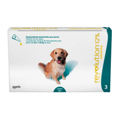 zoetis-revolution-12-2ml 20.1 a 40kg - 3 Pipetas