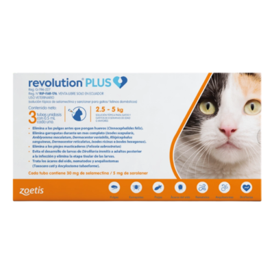 zoetis-revolution-plus-0-5ml 2.5 a 5kg - 3 Pipetas