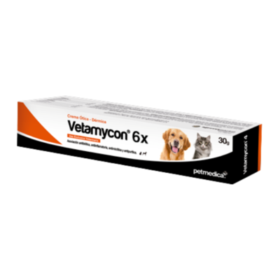 petmedica-vetamycon-6x Afecciones de Piel y Oído - Gel 30g