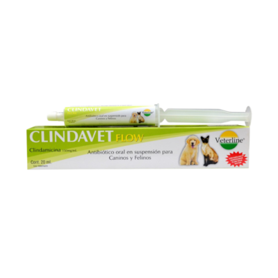 veterline-clindavet-flow Antibiótico - Jeringa