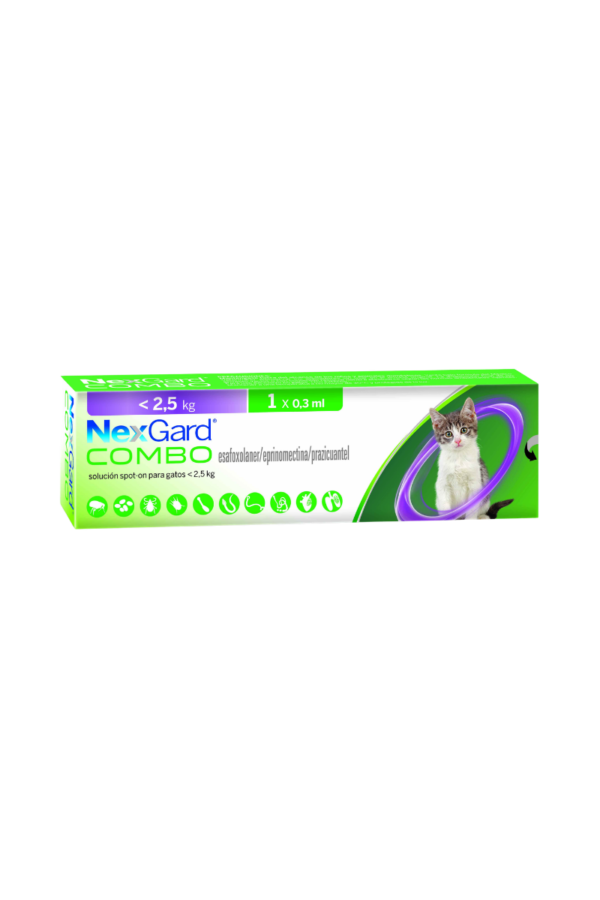 boehringer-ingelheim-nexgard-combo-cat-0-3ml Menos de 2.5kg - 1 pipeta