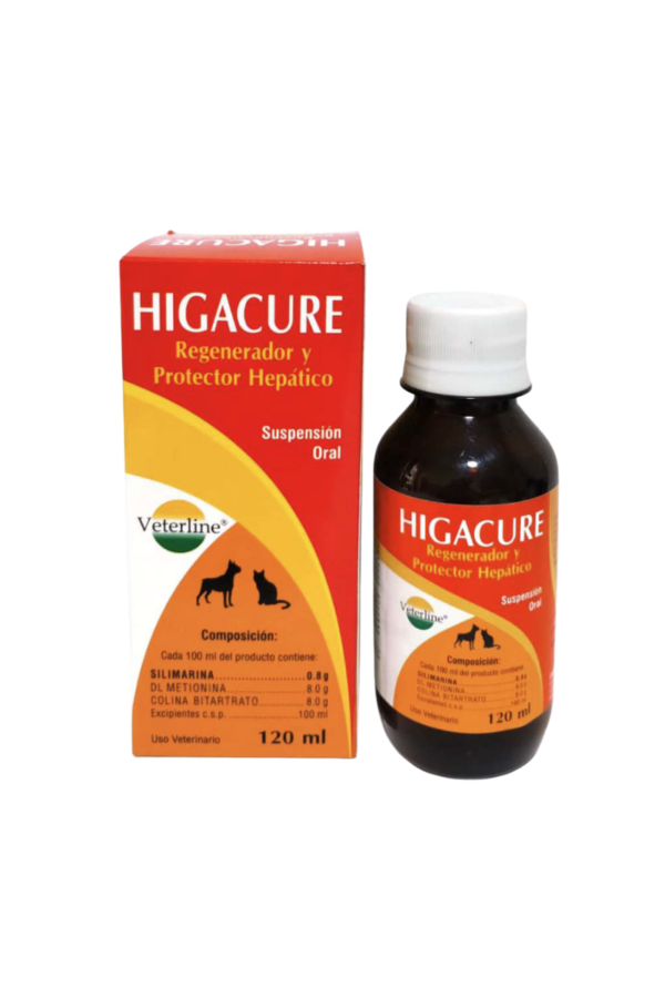 veterline-higacure-120ml Regenerador y Protector Hepático - 120ml