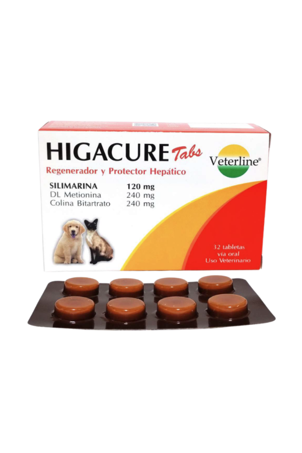veterline-higacure Regenerador y Protector Hepático - 40tab