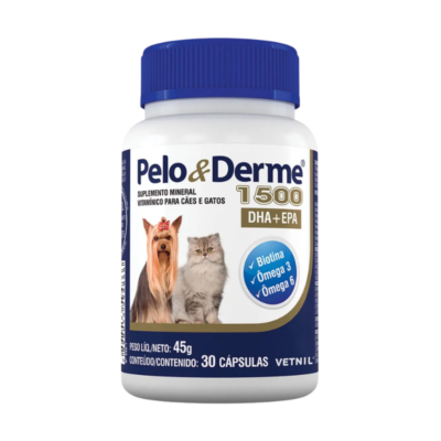 vetnil-pelo-derme-1500 Suplemento Mineral y Vitamínico - 60cáps