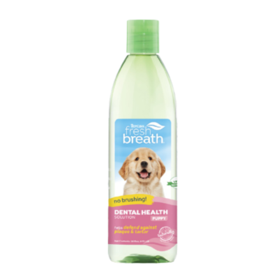 tropiclean-fresh-breath-dental-health-solution-for-puppies Aditivo para el Agua, Cachorros - 473ml