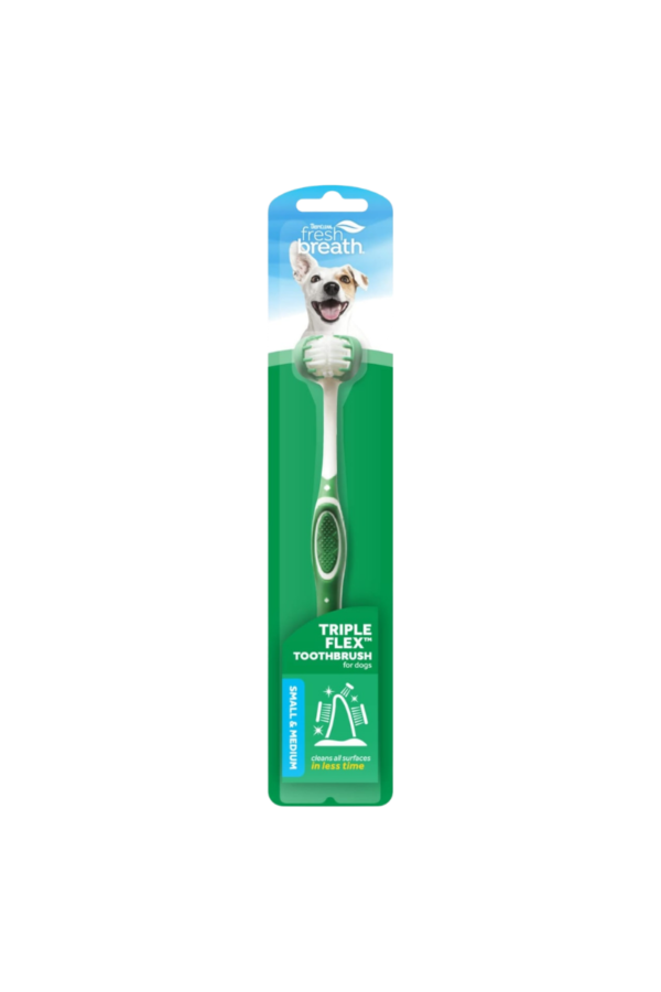 tropiclean-triple-flex-toothbrush-for-small-and-medium-dogs Cepillo Dental - Perros Pequeños y Medianos