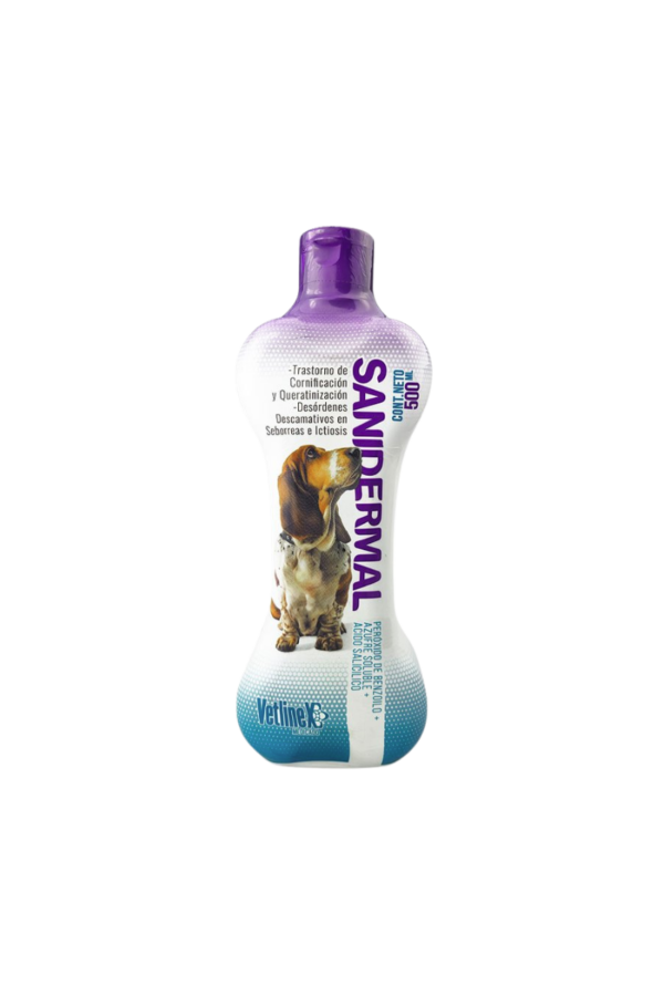 vetlinex-shampoo-medicado-sanidermal Shampoo Medicado Sanidermal - 500ml