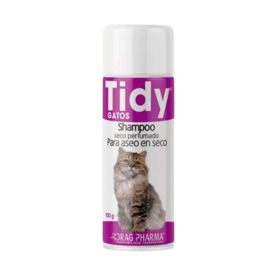 drag-pharma-tidy-gatos Shampoo Seco para Gatos - 100g