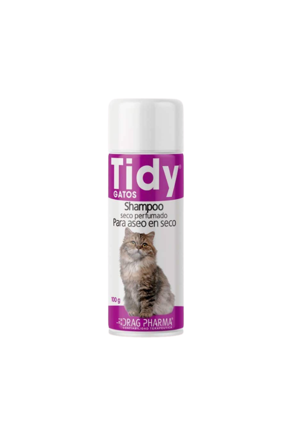 drag-pharma-tidy-gatos Shampoo Seco para Gatos - 100g