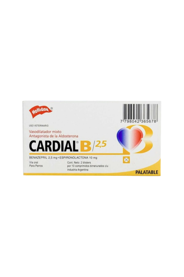 holliday-cardial-b-2-5 Protector Cardíaco - 1 caja(20tab)